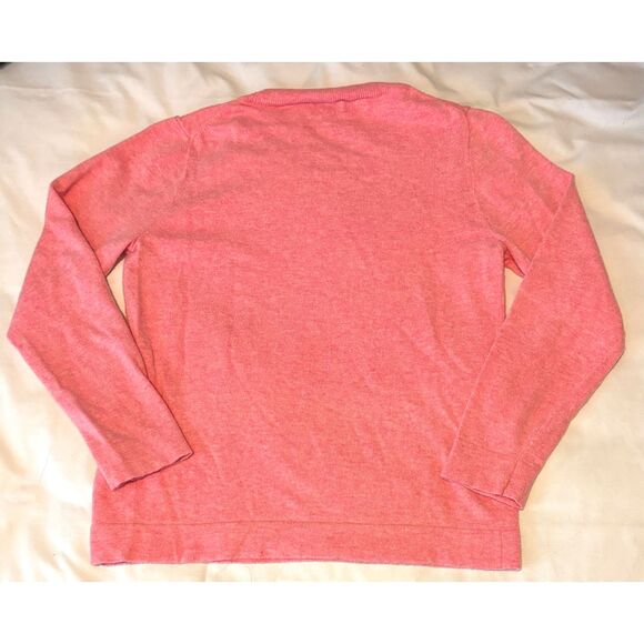 EUC J. Crew Factory Cotton Wool Blend Teddie sweater, Heather Tea Rose, Sz M - Picture 2 of 6